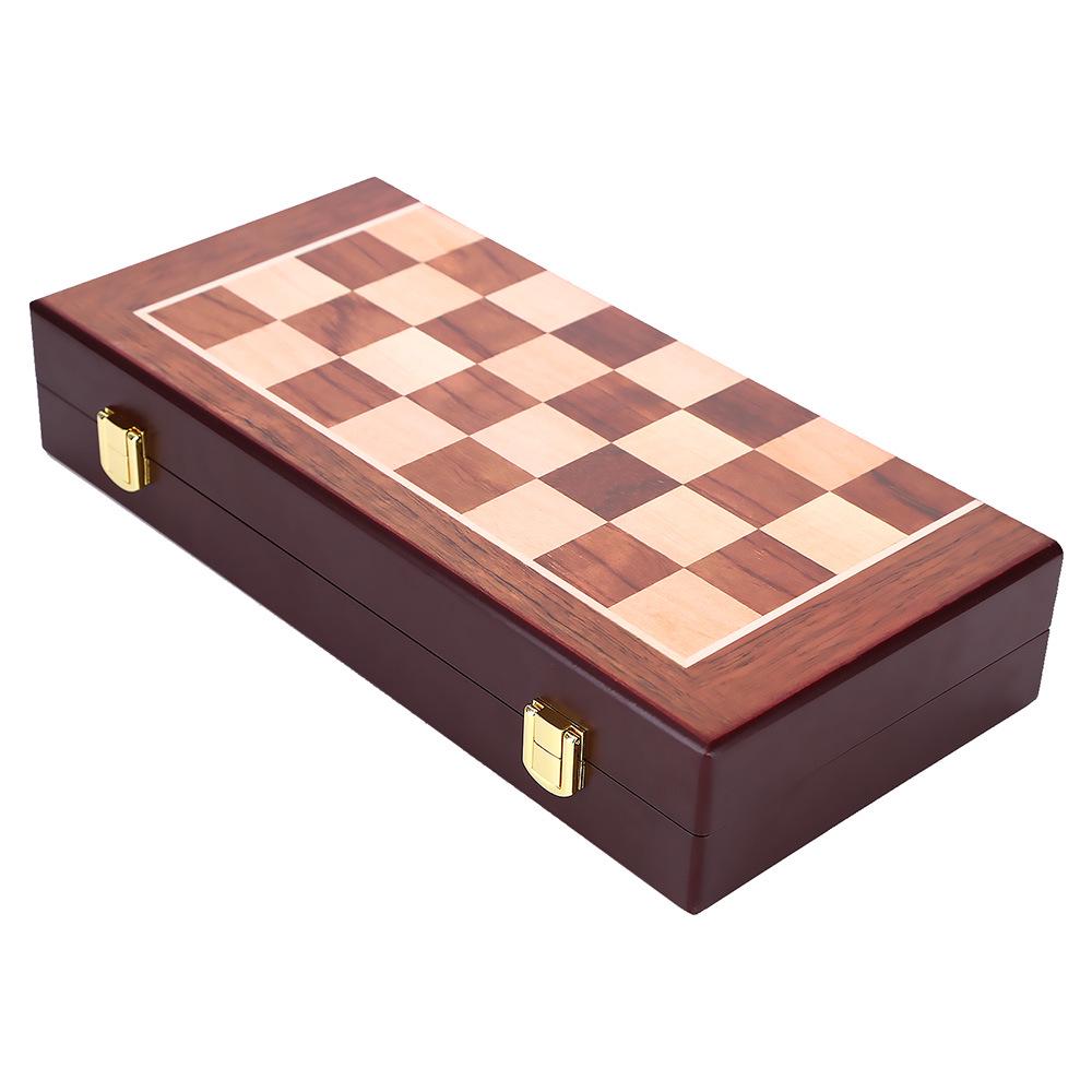 30cm Metal Chess Set for Kids - Educational Board Game with Gift Box Packaging