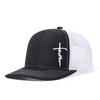 Cross Printed Adjustable Baseball Cap Classic Snapback Dad Hat Breathable Trucker Mesh Hat Golf Fishing Outdoor Sun Cap