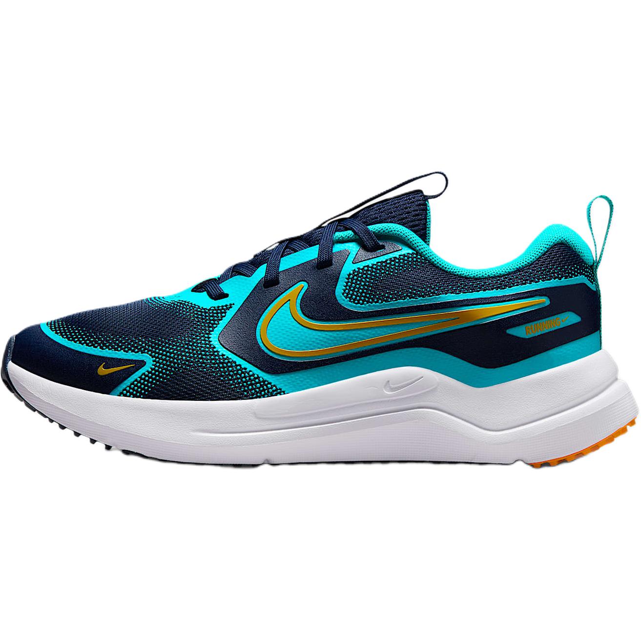 Nike Cosmic Runner GS Midnight Navy Dusty Cactus Kids Sneakers Blue White Orange-Peel HM4402-406 37.5