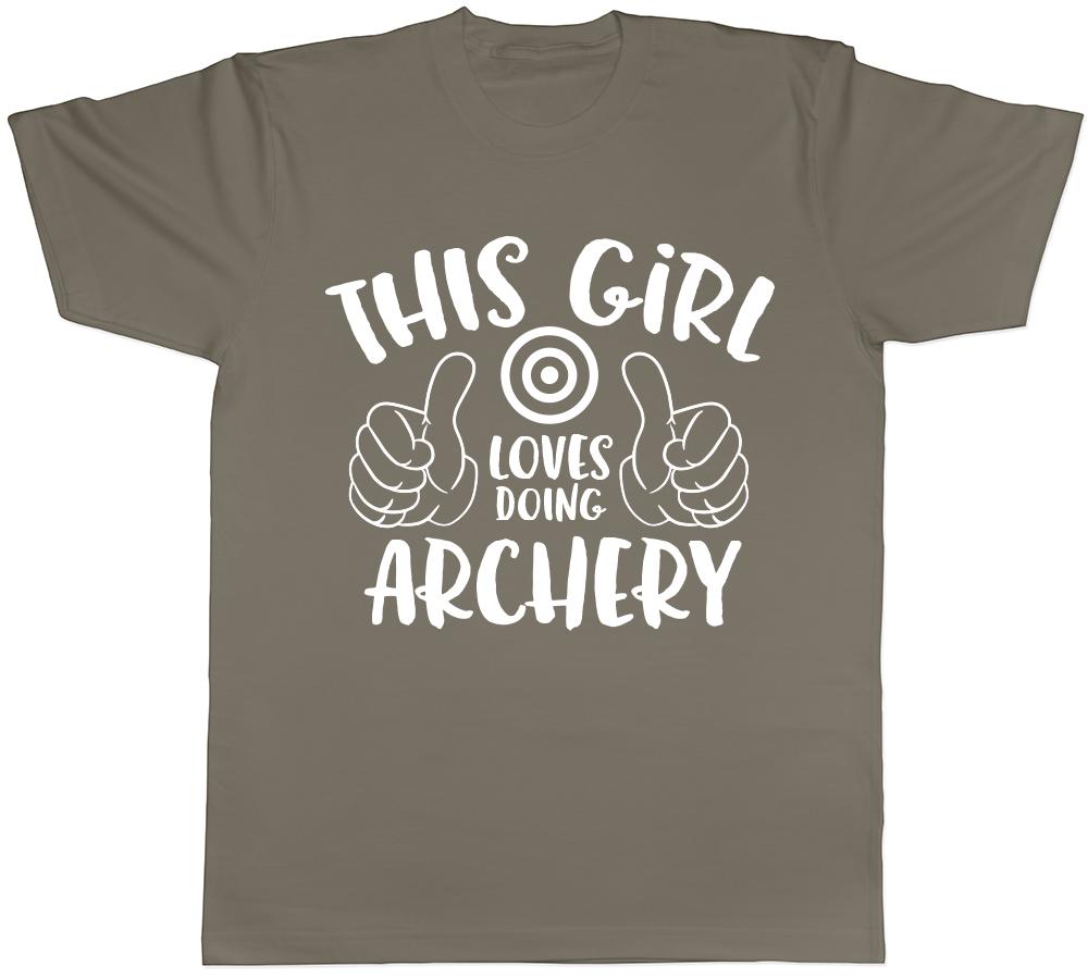 This Girl Loves Doing Archery Unisexs Unisexs Ladies Unisex TShirt