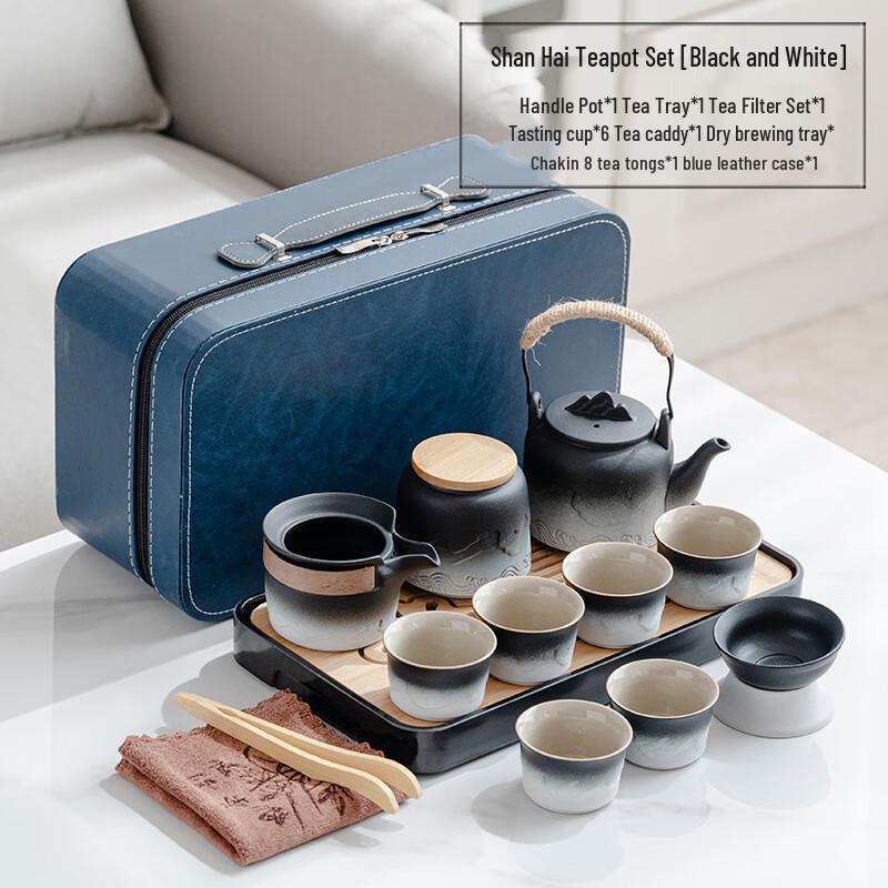 OIMG Travel Kung Fu Ceramic Tea Set