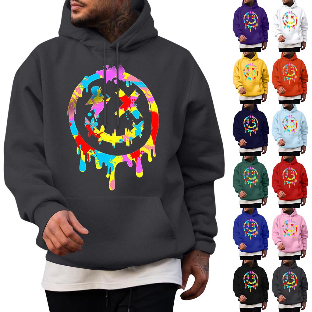 Men's Casual Hoodie Fashion Sweatshirt With Hood Leisure Tops Teenager Streetwear Fashion Long Sleeve Shirt Warm
