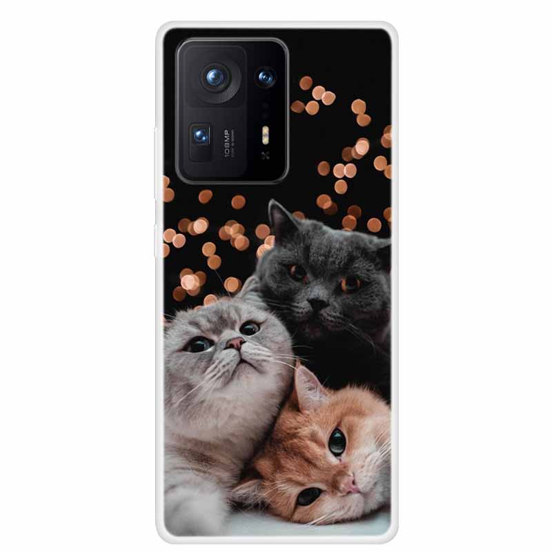 For Xiaomi Mix 4 Case Luxury Soft Silicone Back Cover Phone Case For Xiaomi Mi Mix4 Coque TPU Cartoon 2106118C Fashion Funda