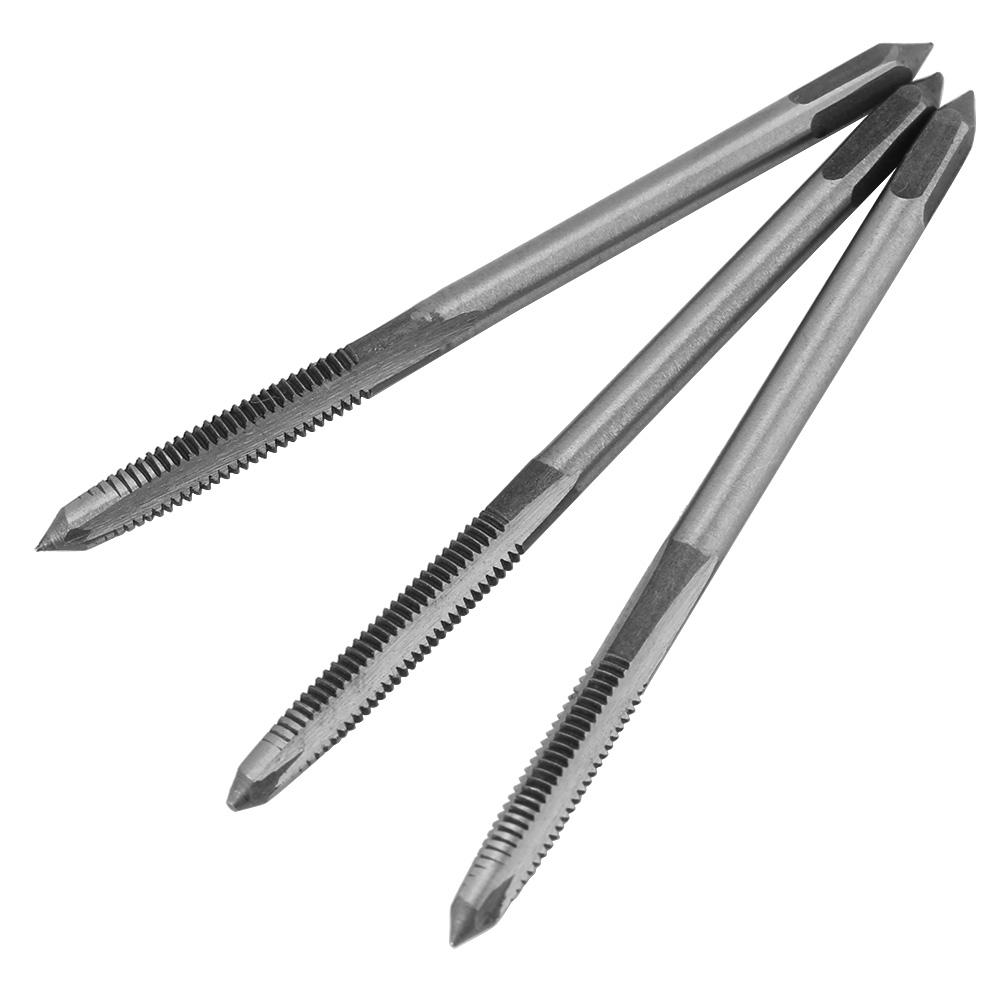 3PcsSet M3M4M5 Bearing Steel Hand Thread Tap Screw Taps Tool(M5)