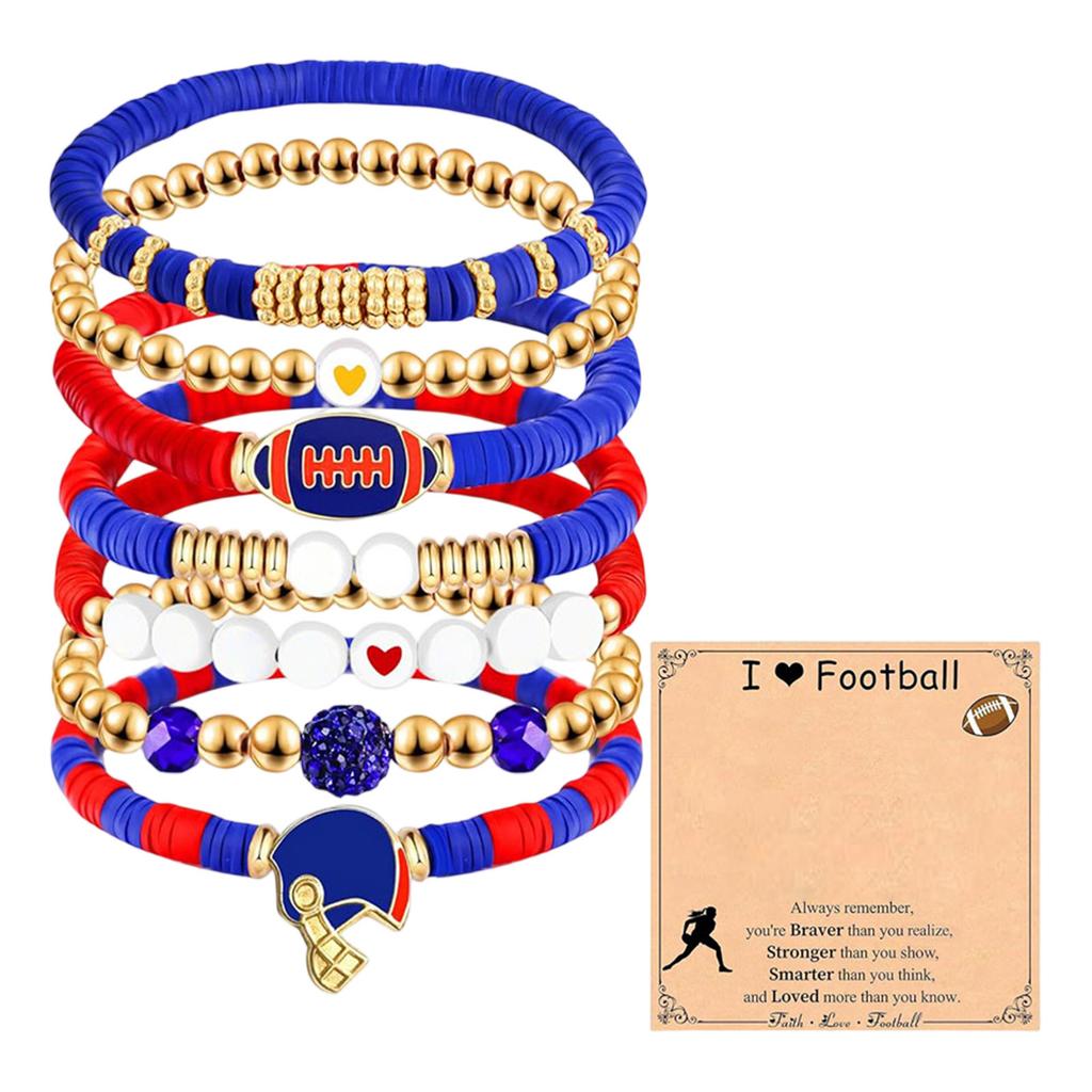 Event Support Bracelet Set Of 7 Pieces Soft Ceramic Bracelet With Card As A Gift For Fans And Friends