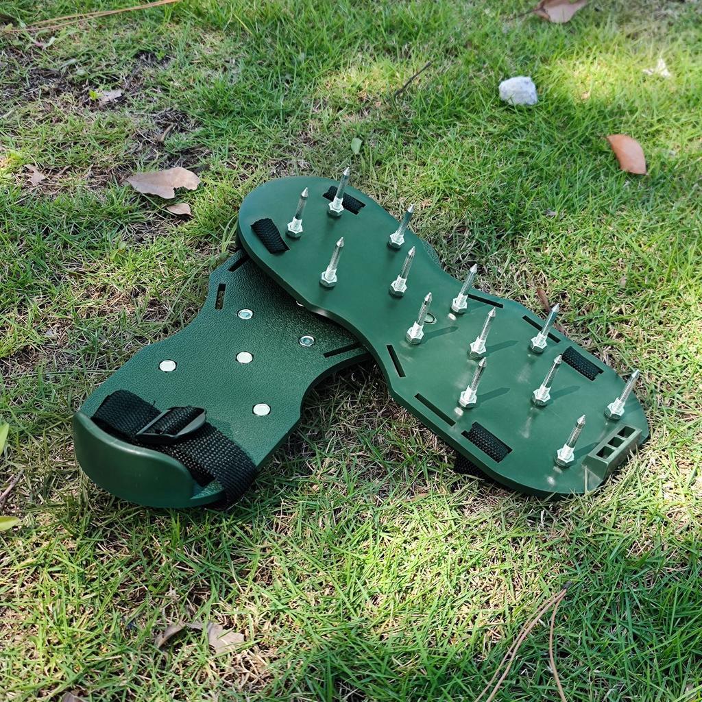 Spiked Shoes for Epoxy Floor Paint Construction Garage Floor Tools Adjustable Lawn Aerator Tools