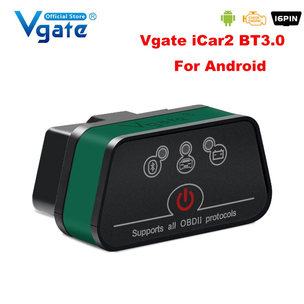Vgate ICar2 ELM327 Car Diagnostic OBD 2 OBD2 Scanner Auto Tool ICar 2 Bluetooth 3.0 for Android Code Reader PK ELM327 V 1 5