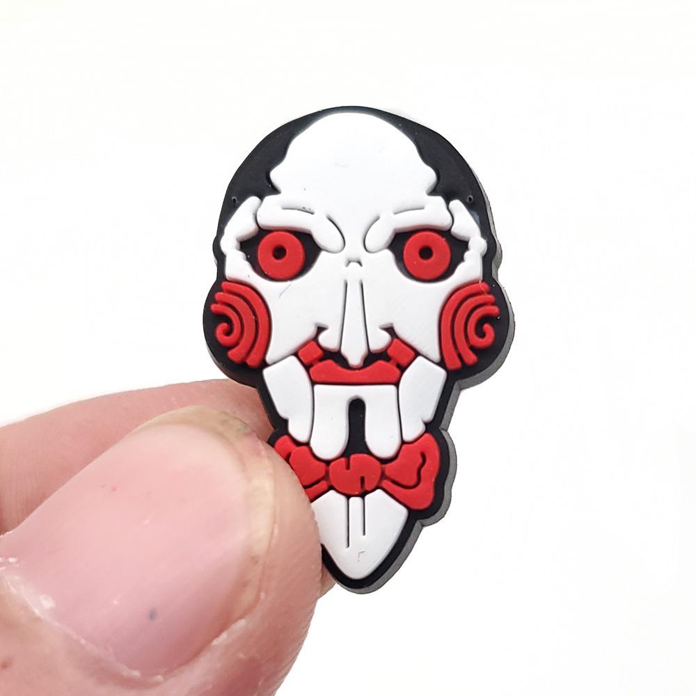 Halloween Eve Horror Movie Character Croc Shoe Buckles - Soft PVC Rubber Accessories