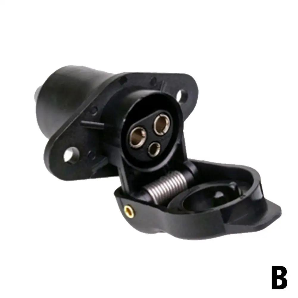 

1/2 шт. Адаптер для розетки прицепа, разъем для шнура питания автофургона, DIN 3-контактный, интерфейс для грузовика 3-контактный, для розетки 72575 9680, разъем D S7X4