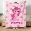 Little Pony (12) Customize Your Name Blanket Throw Personalized Blanket Soft Warm Cozy Perfect for Office Livingroom Nap Bed for All Occasions