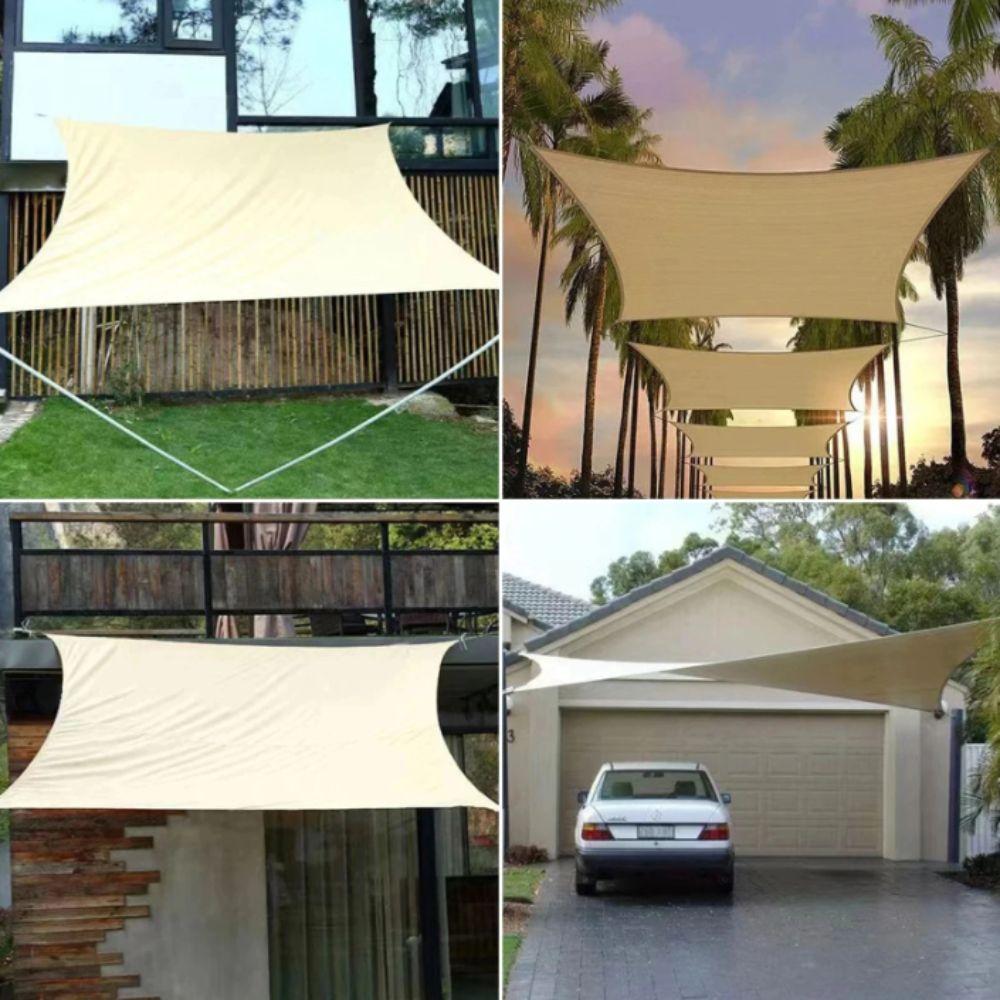 Waterproof Sun Shade Sail Breathable Awning Outdoor Canopy Terrace