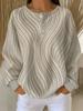 Women's waffle long sleeved T-shirt, made of soft, skin friendly, breathable fabric, comfortable, casual, versatile and stylish