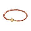 Snake Bone Chain Intertwined Design Bracelet Women's Red 563816CO1