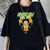 Invincible Shirt Trendy Classic Harajuku Psychedelic Graphic Print Tshirt Hip Hop Aesthetic S Vintage Gothic T Shirt Unisex