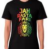 Jah Rasta Fari T Shirt Reggae Mens Ladies Rastaman Lion Rastafarian Designer Clothes Slightly