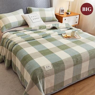 Traditional Style Plaid Blanket Flannel Home Blanket Sheets Plush Double Sided Summer Air Conditioning Throw Blanket