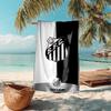 proof beach towel with Santos SFC logo pattern - soft,absorbent,quick-drying,machine washable - perfect for swimming,camping,bathing