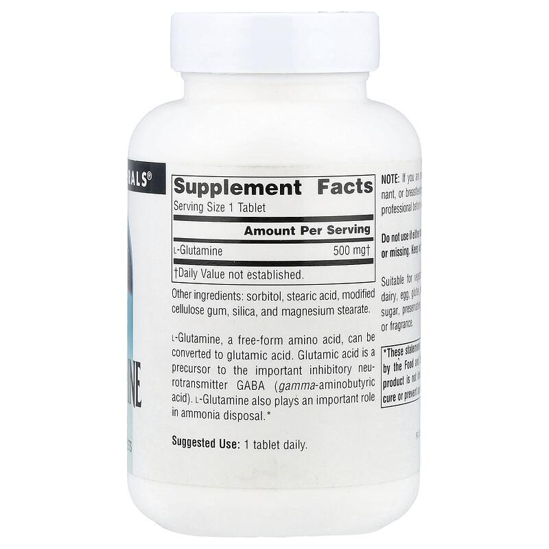 L-Glutamine, 500 mg, 100 Tablets