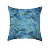 45x45cm Light Luxury Blue Abstract Print Throw Pillow Cover Sofa Cushion  Marble Stripe   Home Decor