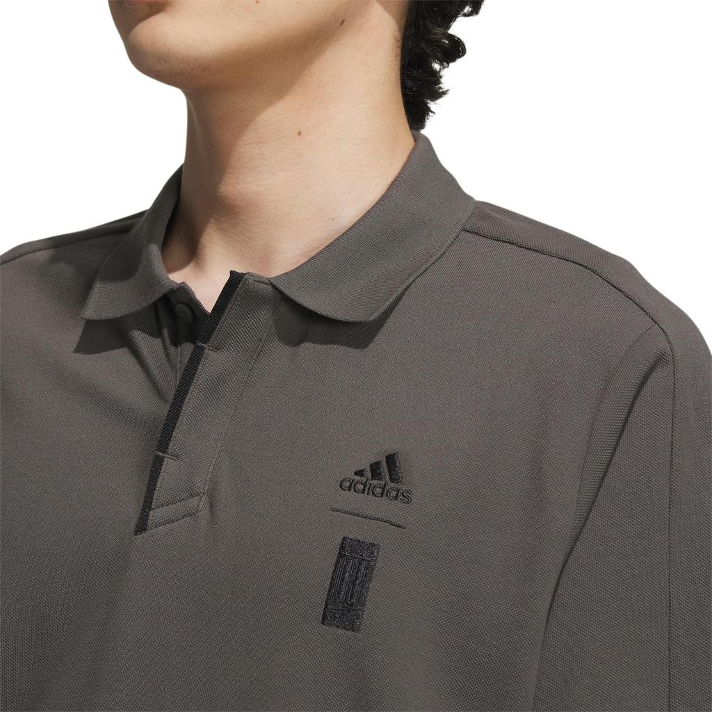 Adidas Polo Shirt Men's Stone Gray IA8106