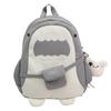 New Cartoon Girl Backpack for Both Men and Women  Large Capacity  Multi Functional  Lightweight and Simple Shark Backpack