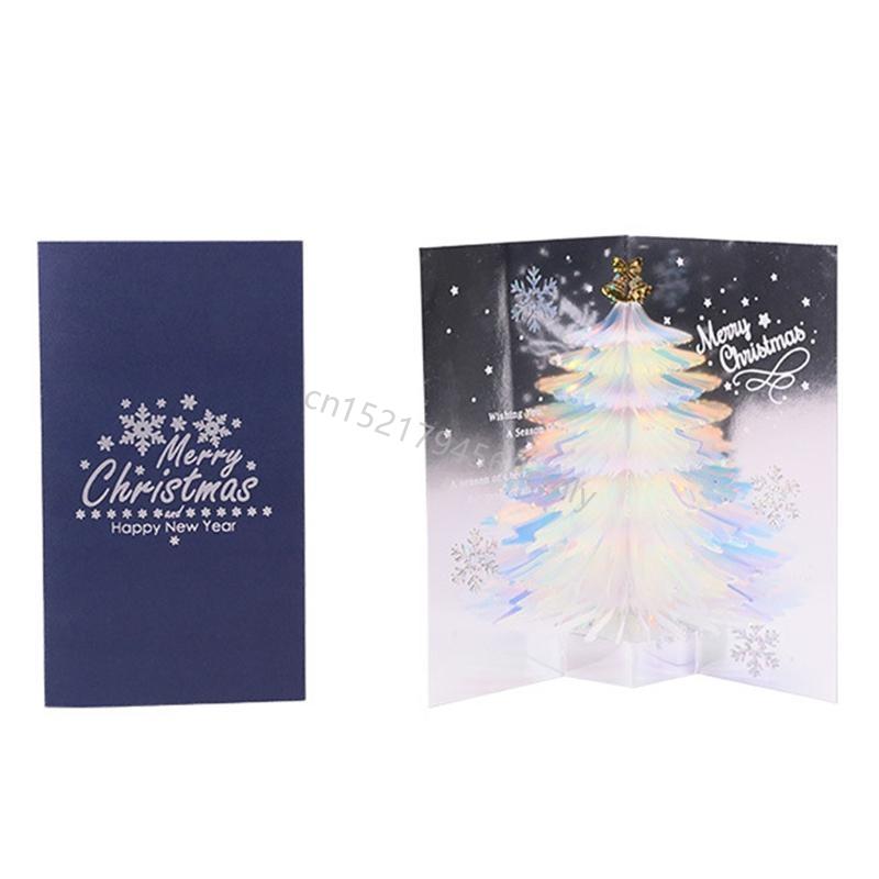 for Pop Up Christmas Cards with Envelope Handmade Postcard Xmas Tree Card Hol 6XDE