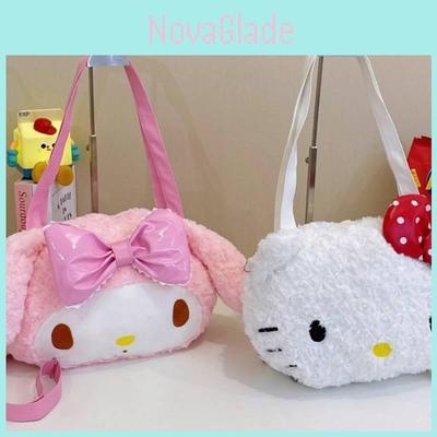 My Melody Girls Plush Backpack With Large Capacity For School And Daily Use