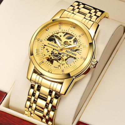 Fully Automatic Mechanical Watch Men's Hollow Watch Steel Band Business Luminous Fashion Watch