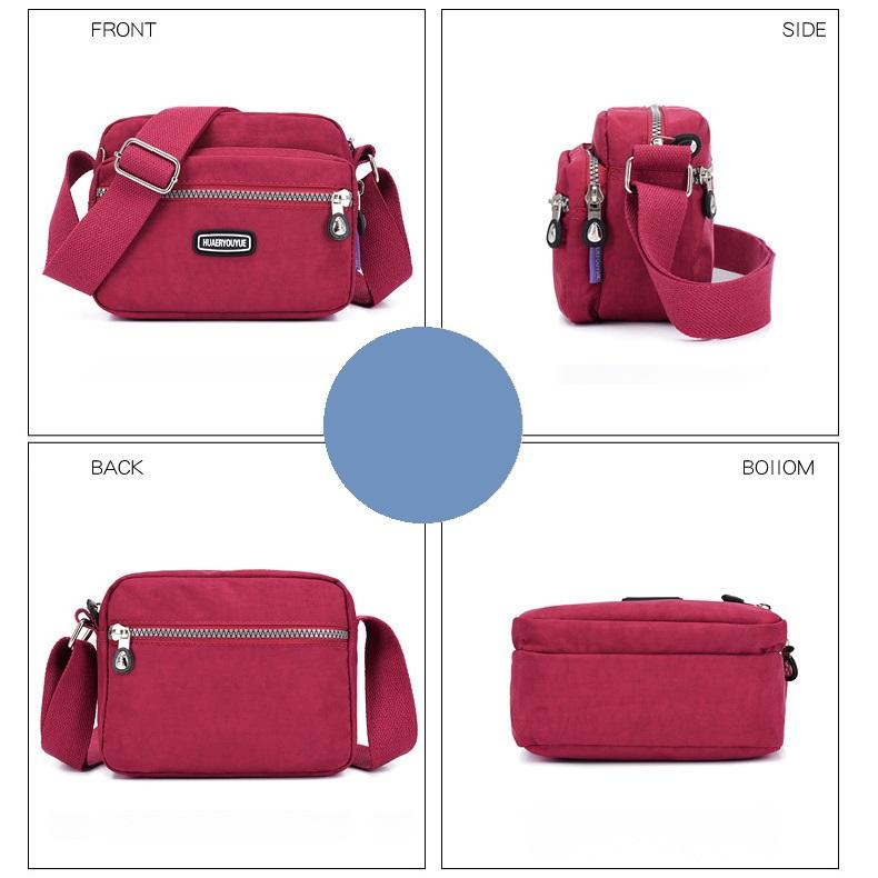 Geantă de umăr din nailon pentru femei, rezistentă la apă