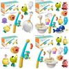 Marine Magnetic Fishing Toy Set For Kids Educational Bath Play