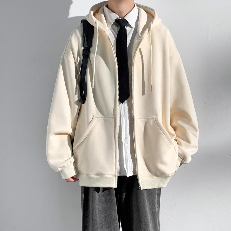 Kapüşonlu Hırka Rahat Sweatshirt Erkek Sonbahar ve Kış Erkek Çift Ceket Genç Giyim