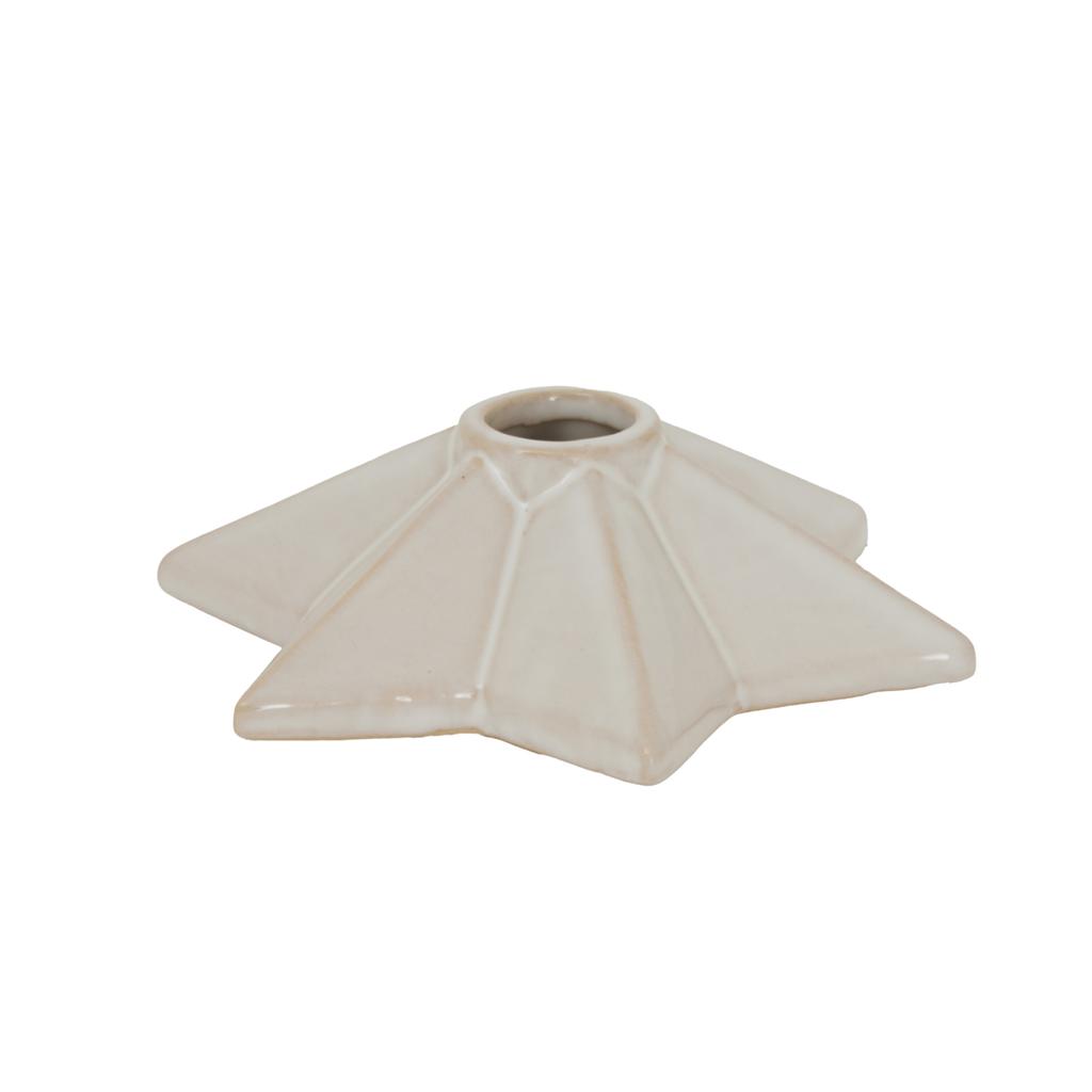 Hill Interiors Ceramic Star Christmas Candle Holder