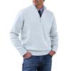 Mens Sweater Quarter Zip Pullover Men Sweater for Men Mens Pullover 1/4 Zip Pullover Mens Classic Knitwear for Everyday Wear