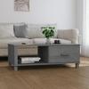 HAMAR Coffee Table, Dark Gray, 100x55x35 Cm, Solid Pine