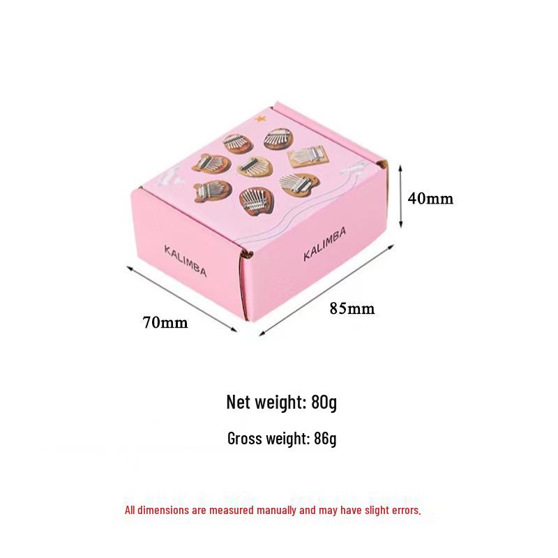 8-Key Mini Thumb Piano: Easy-Learn Solid Wood Kalimba Pendant - Cute Musical Gift