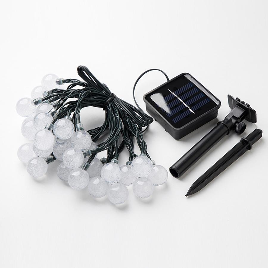 Solar Powered 50 LED String Light Garden Path Yard Decor Lamp Outdoor Waterproof
