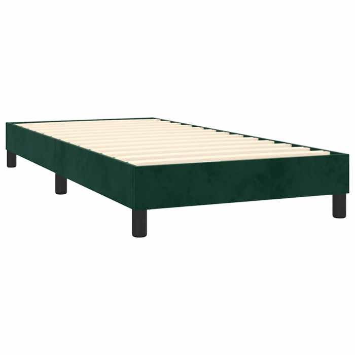 Maison Exclusive - Sommier à lattes de lit avec matelas Vert foncé 90x190 cm