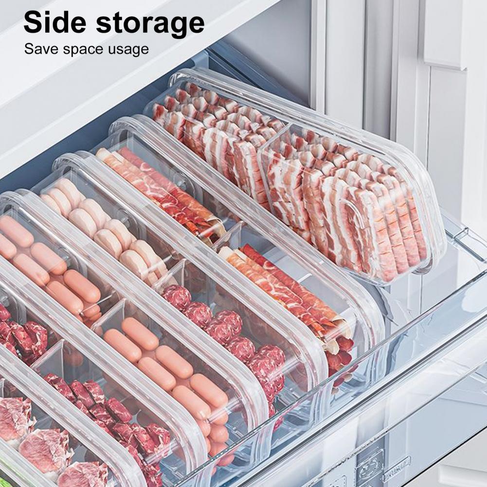 Sealed Food Organizer Breathable Storage Box Bpa-free Food Storage Box with Multiple for Fruits for Refrigerator for Kitchen