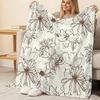 Soft High-Density Plush Flannel Throw Blanket Skin-Friendly & Cozy for Home, Sofa Naps, Christmas & Halloween Decor