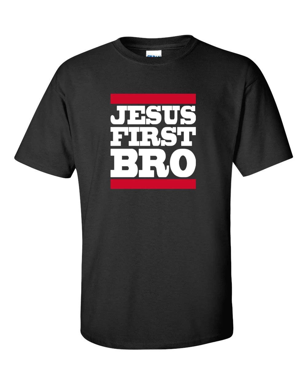 Jesus First Bro Christian Religious Conservative Lord Prayer Men s Tee Shirt 792 L