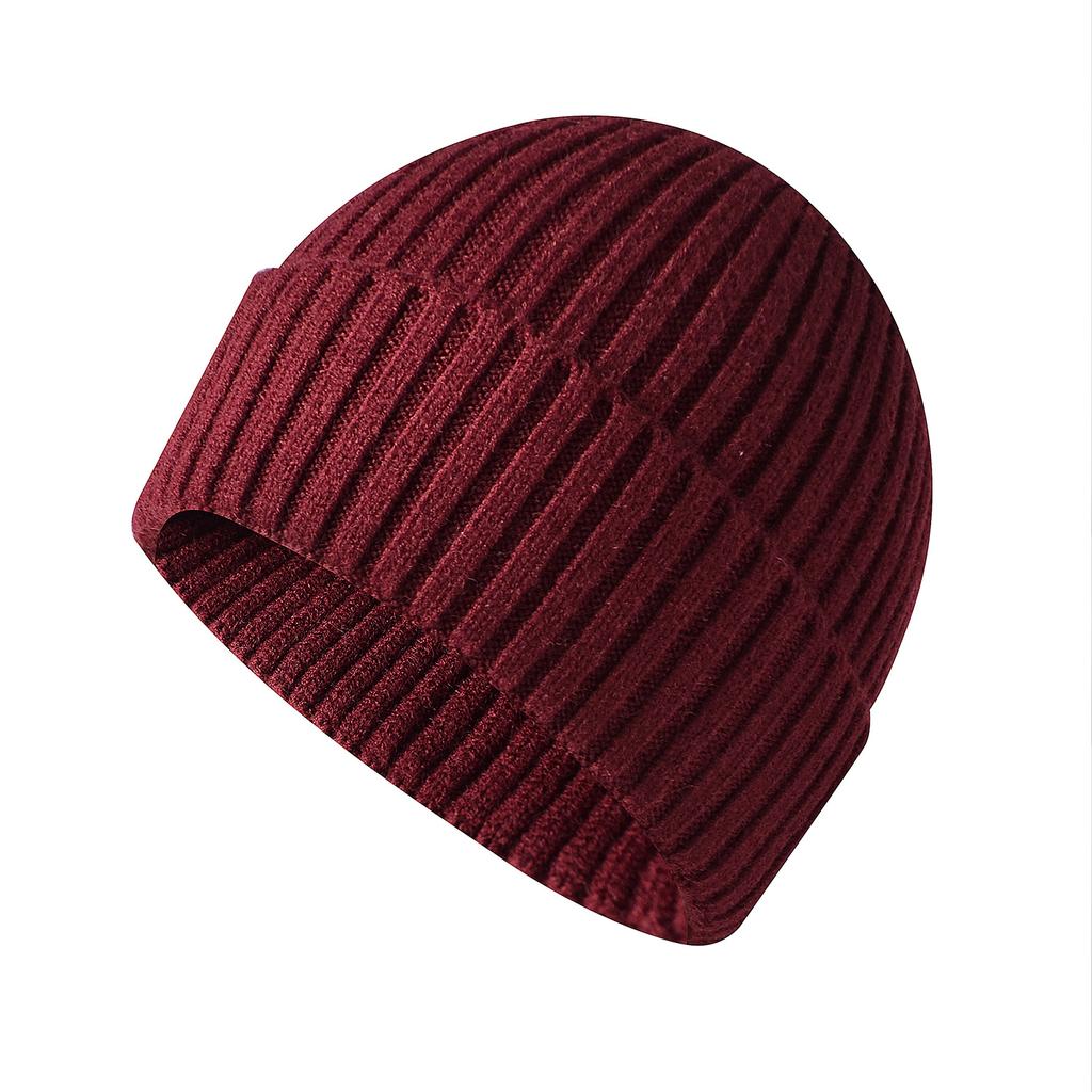 Thickened Thermal Knit Hat for Men and Women Winter Wool Beanie for Couples Outdoor Windproof Ski Beanie Cold-Weather Beanie