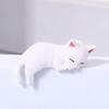 5/12Pcs Mini Cat Figurine Car Dashboard Central Control Display Screen Mount Sleeping Lying Sitting Kitten Statue Animal Sculpture Ornament