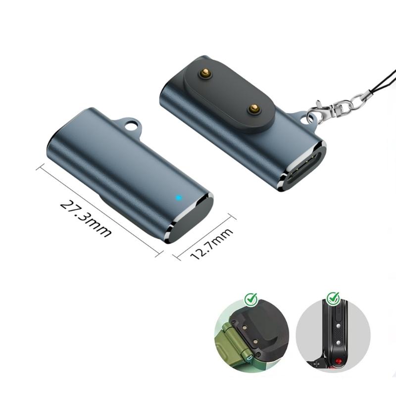 Universal Charging Adapters For Smartwatches Fitness Trackers Aluminum Alloy Construction Secure Stable Power Transfer