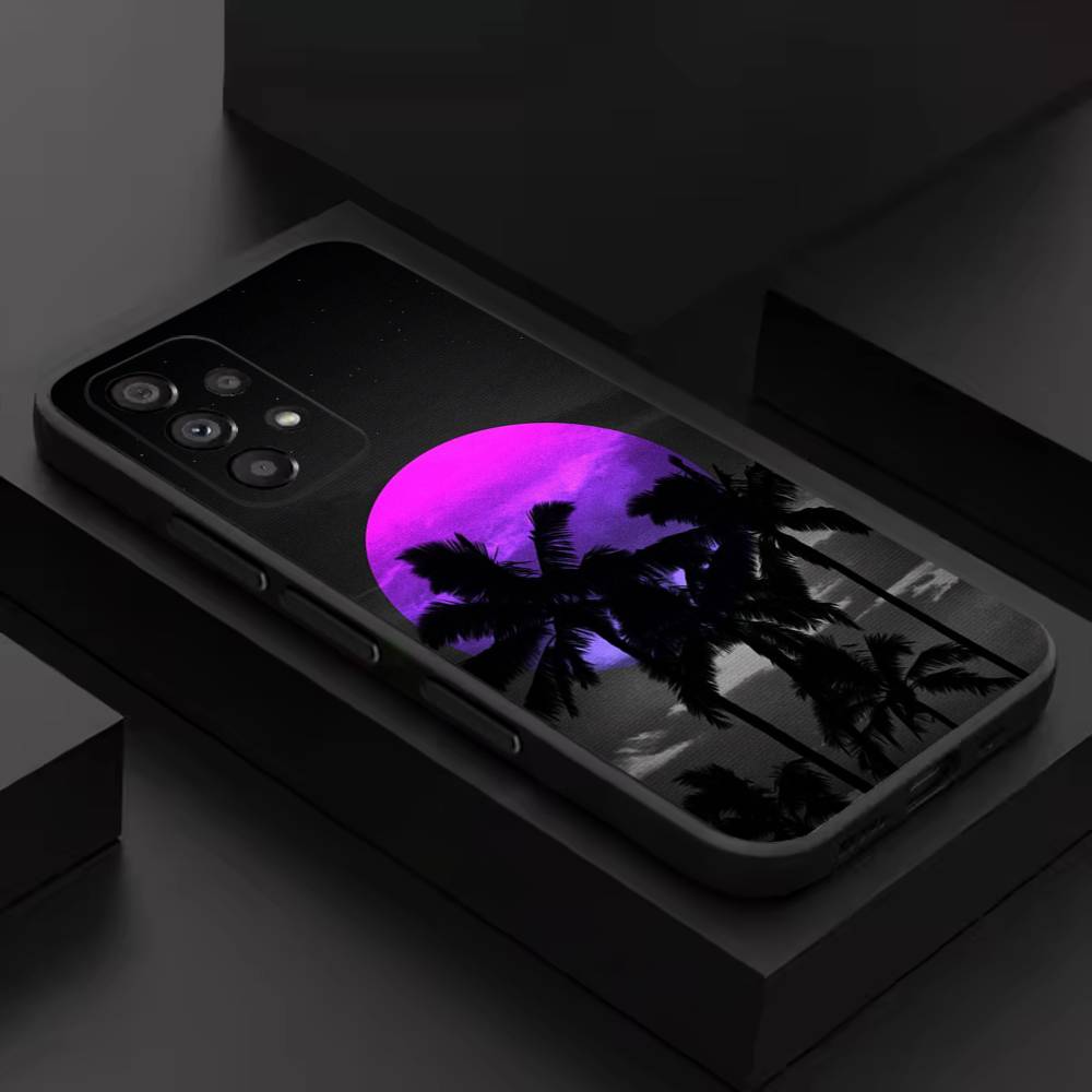 Moon Galaxy Universe For Samsung S 26,25,24,23,22,30,21,10,9,Ultra,Plus,Lite,FE,4,5G Black Soft Case Phone Case