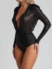 2024 Europese & Amerikaanse Diepe V Pailletten Lange Mouw Jumpsuit voor Dames