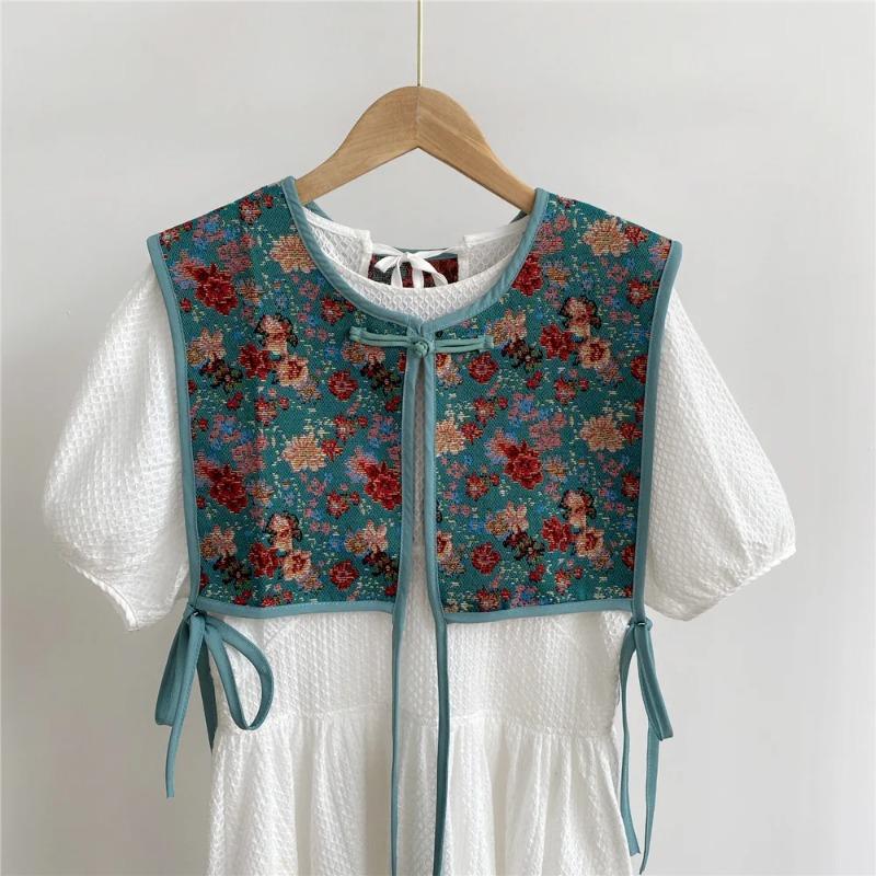 Vests Women Embroidery Lace Up Chic Vintage All Match Casual Korean Fashion Summer Classic Prevalent Waistcoat Harajuku Delicate