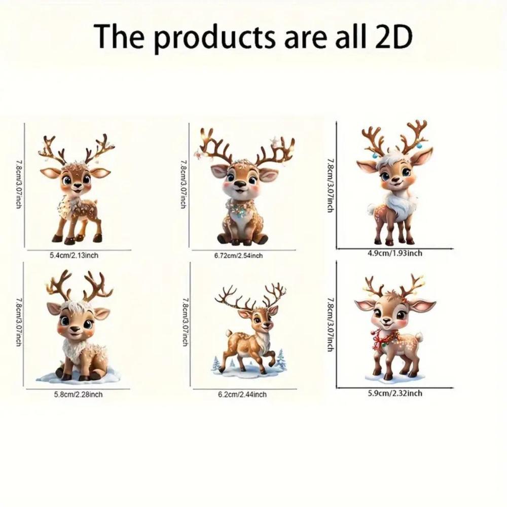 Vintage Acrylic Sign, Charming Acrylic Reindeer Baby Car Decoration Holiday Gift Christmas Xmas Tree Pendant Hanging Ornament, Perfect for Home