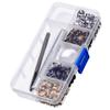 100 Sets Rivet with Fixing Tool Kit Stylish Durable DIY Craft Clothing Repair Rivets for Home Sewing Shop