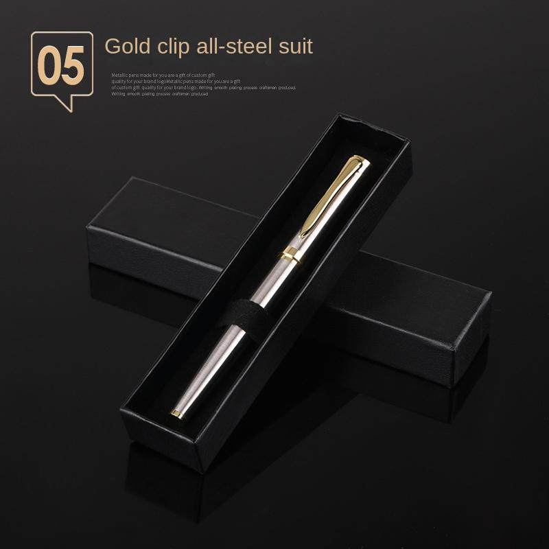 Metal Ballpoint Pen Rollerball Pen Medium Oil Pen Small World Cap Set Birthday Gift DIY Pen