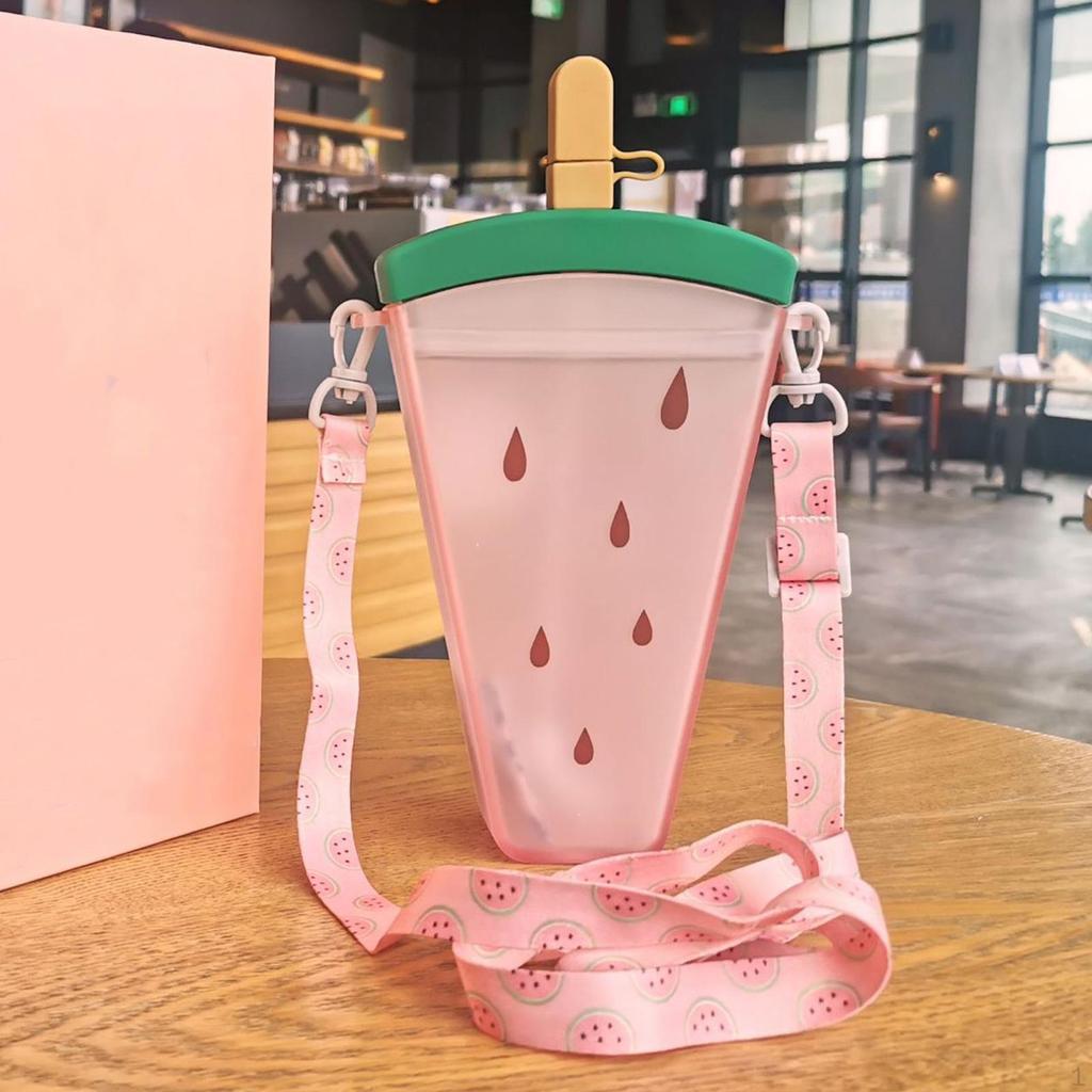 Creative 500ml Water Bottle with Straw for Outdoor Activities